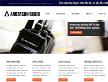 Tablet Screenshot of andersonradio.com
